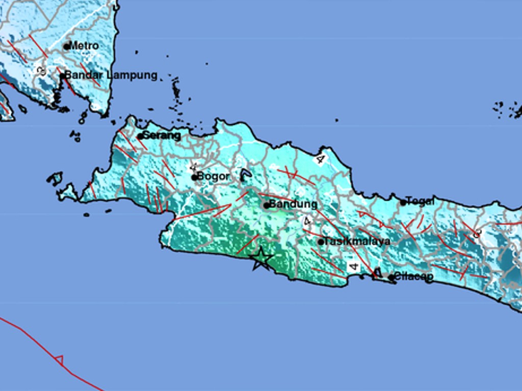 Gempa Magnitudo 6.4 Goncang Kabupaten Garut