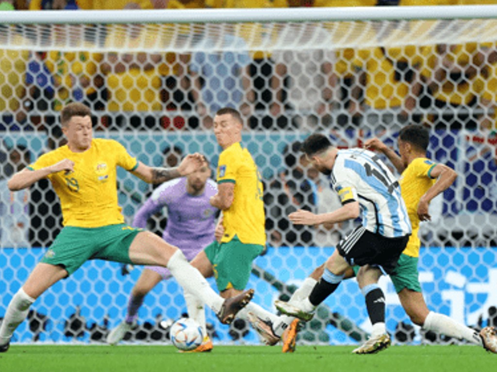 Babak Pertama Messi Jebol Gawang Australia, Argentina Unggul 1-0 