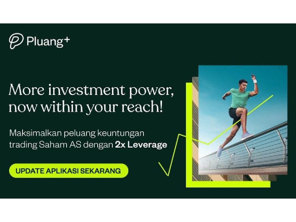 Perkaya Pengalaman Berinvestasi, Pluang Perkenalkan Fitur Leverage Saham AS