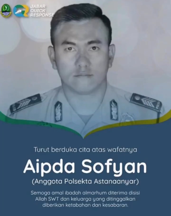Aipda Sofyan, Korban Bom Bunuh Diri di Polsek Astana Anyar Dapat Kenaikan Pangkat Luar Biasa
