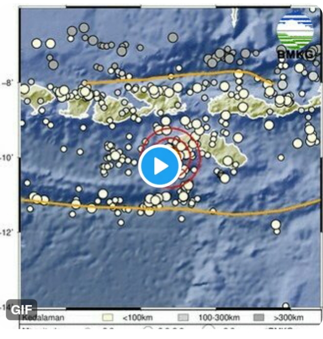 NTT Diguncang Gempa Bumi Magnitudo 4.5, Pusat Gempa di Barat Daya Sumba Timur