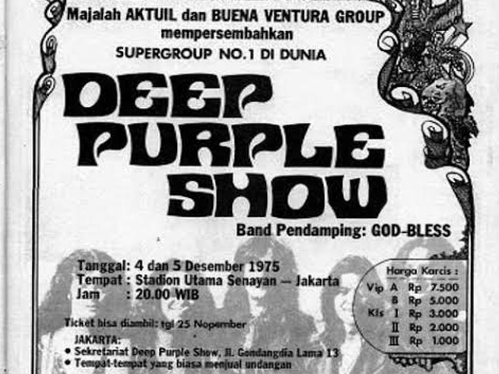 Ulangi Sejarah, Deep Purple Gelar Konser di Indonesia Bareng God Bless