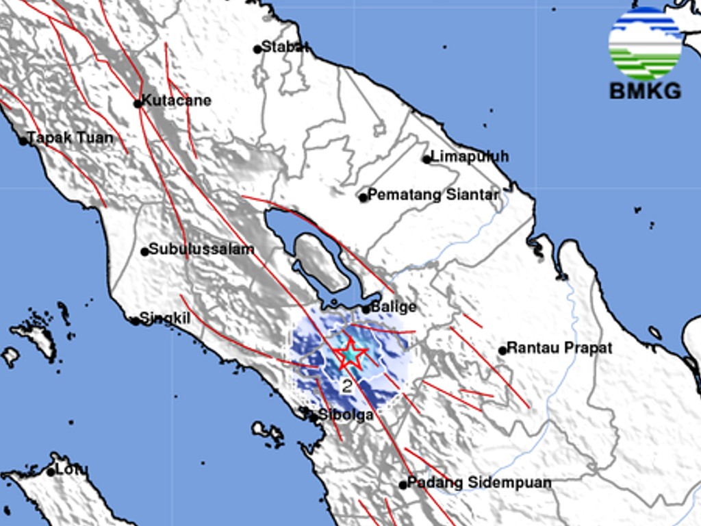 Jelang Natal dan Akhir Tahun 2022, Tapanuli Utara Digoyang Gempa M 3.8 