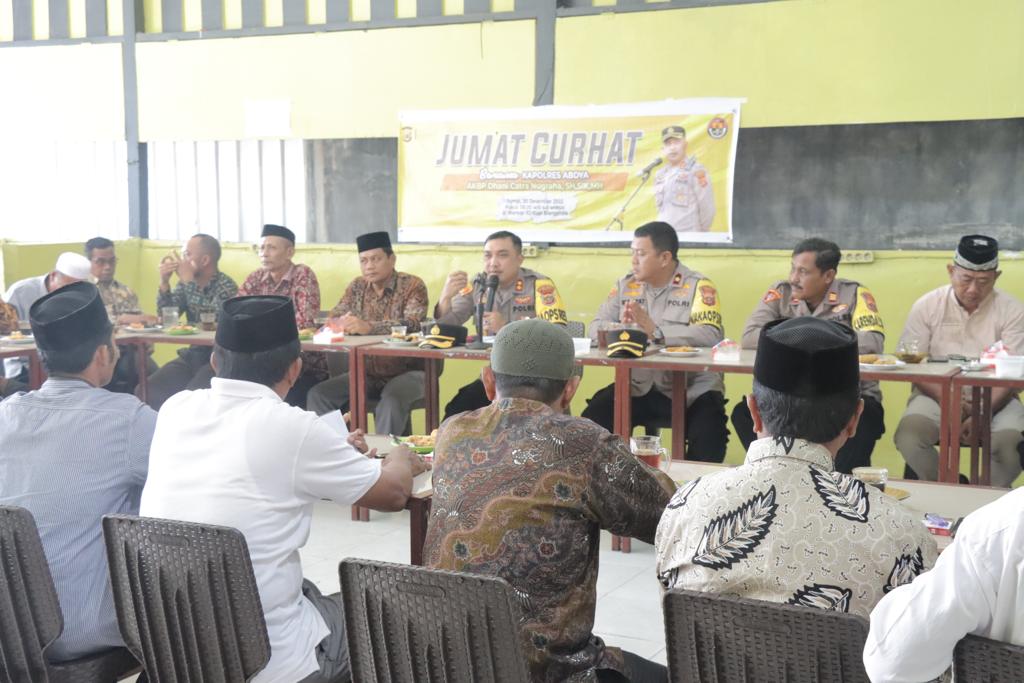 Jumat Curhat, Polres Abdya Serap Saran dan Masukan Masyarakat