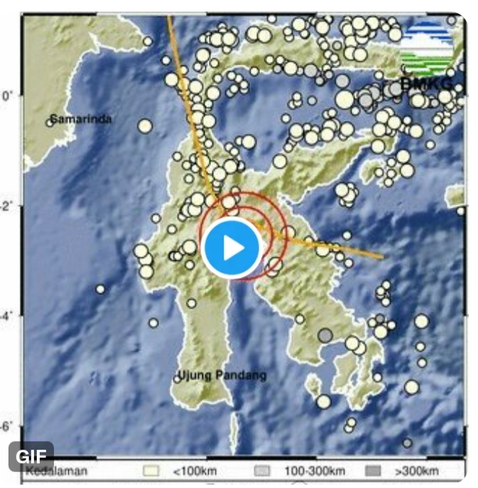 BREAKING NEWS! Sulawesi Selatan Diguncang Gempa Bumi Magnitudo 3.1