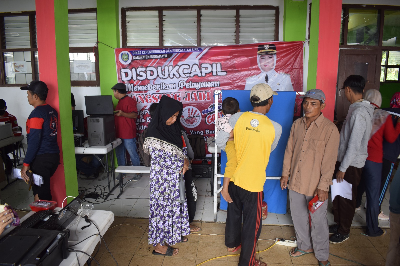 Discapil Kabupaten Indramayu Buka Pelayanan Mobile Pada Kegiatan Senam Bersama