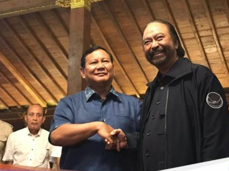 Surya Paloh Ngopi Bareng Prabowo Subianto, Menghormati Keputusan Politik Masing-Masing