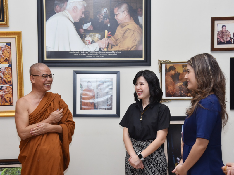 Safari Toleransi, PSI Kunjungi Rohaniawan Agama Buddha
