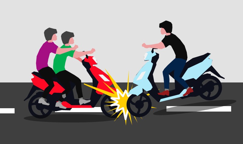 Dua Sepeda Motor Dikendarai Pelajar Adu Banteng di Abdya, Satu Patah Tangan