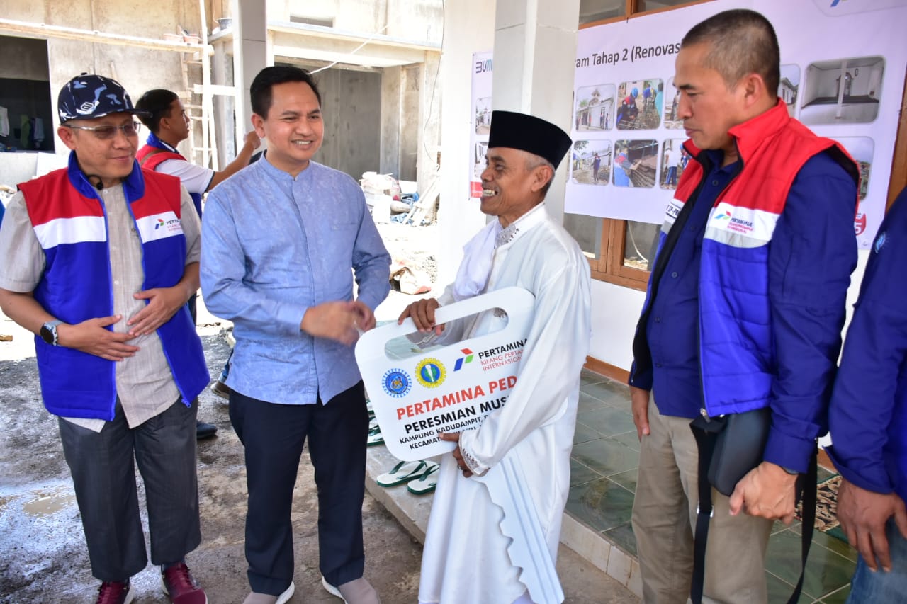 PT KPI Unit VI Balongan Bersama SP-PBB Bangun Madrasah dan Mushola di Daerah Terdampak Gempa Cianjur