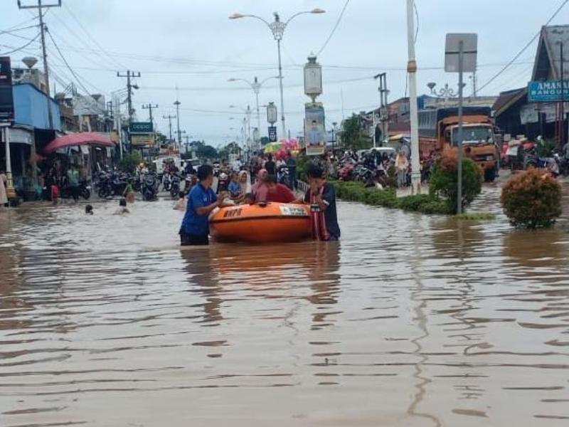 Sungai Rokan Kanan Meluap, 999 Rumah Warga Rokan Hulu Riau Terendam Banjir