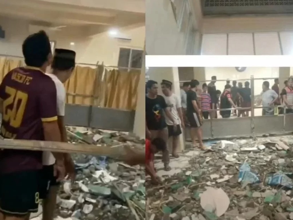 Kronologi Ambruknya Kubah Masjid di Makassar saat Khatib Sedang Ceramah Tarawih