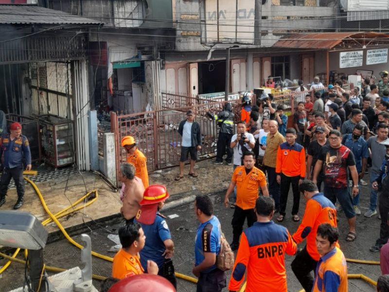 Kebakaran di Pematang Siantar, Dua Korban Luka Dirujuk ke Medan