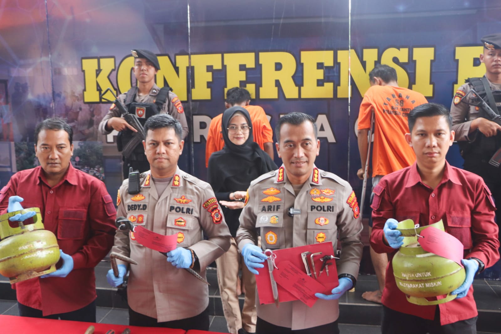 Dua Pelaku Spesialis Pencurian Tabung Gas Elpiji Dibekuk Anggota Satreskrim Polresta Cirebon