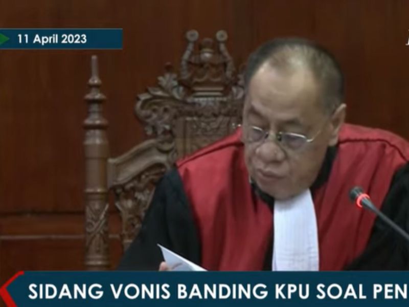 Pengadilan Tinggi DKI Jakarta Bacakan Putusan Banding KPU atas Putusan PN Jakpus