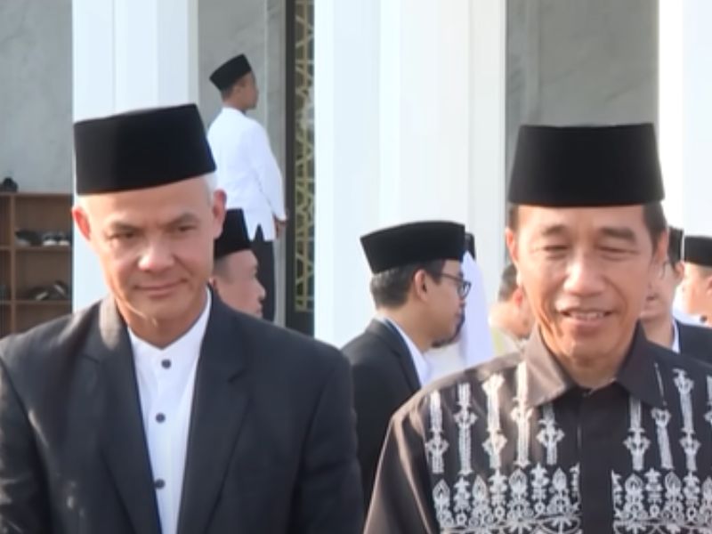 Jokowi Bareng Ganjar Pranowo, Sebut Nama Mahfud dan Erick untuk Cawapres