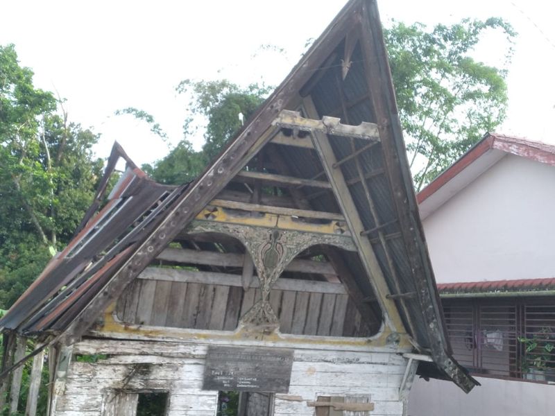 Rumah Adat Batak Toba Warisan Parmalim di Simalungun, Kondisi Rusak Berat