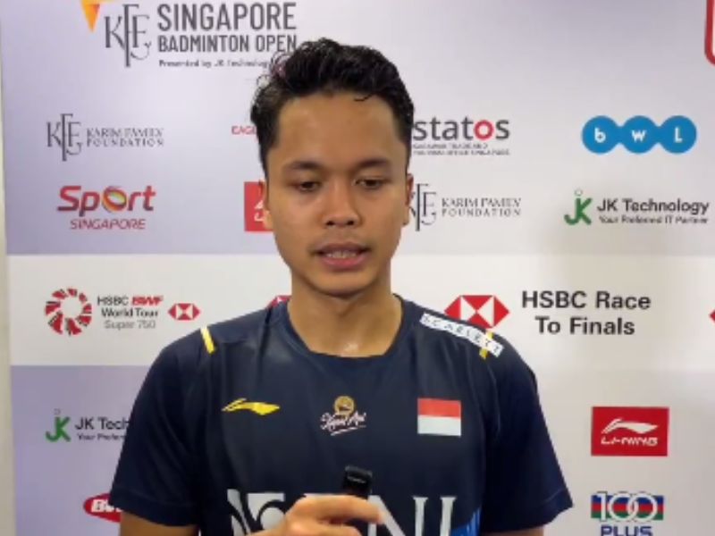 Final Singapore Open 2023, Ginting Ketemu Antonsen