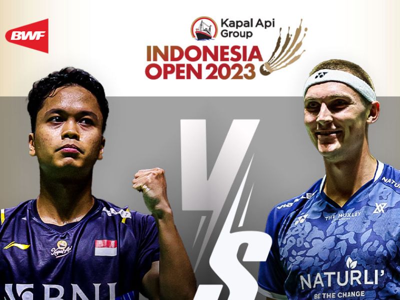 Ginting vs Axelsen, Duel Panas Final Indonesia Open 2023