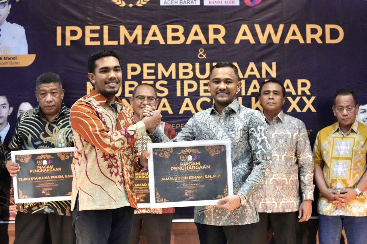 Jamal Idham Kembali Terima Penghargaan sebagai Sosok Tokoh Inspiratif Aceh