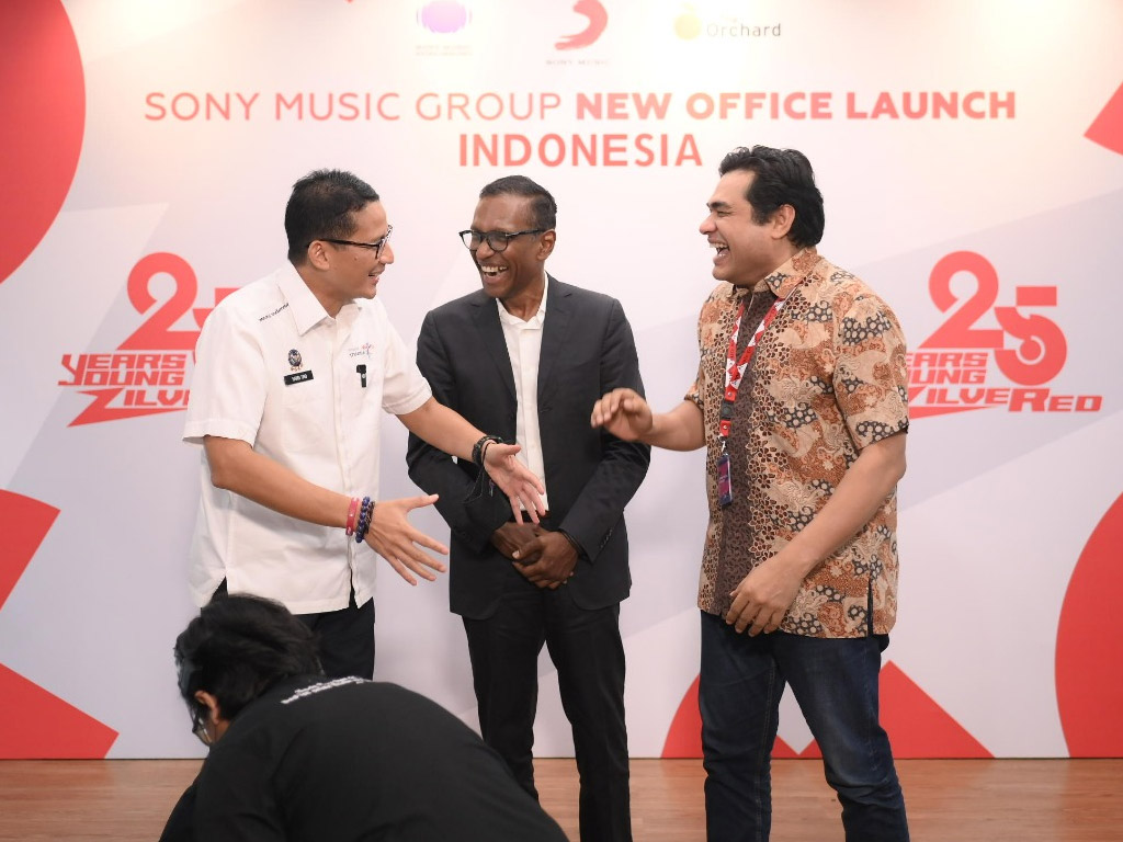 Sandiaga Uno Hadiri Peresmian Kantor Baru Sony Music Entertainment Indonesia