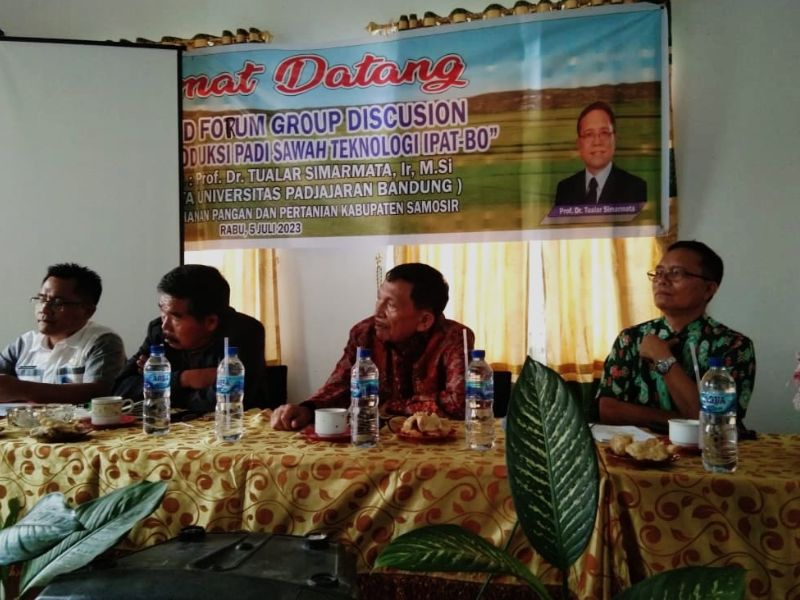 Parna Dorong Teknologi IPAT-BO untuk Peningkatan Produksi Padi Sawah di Samosir 