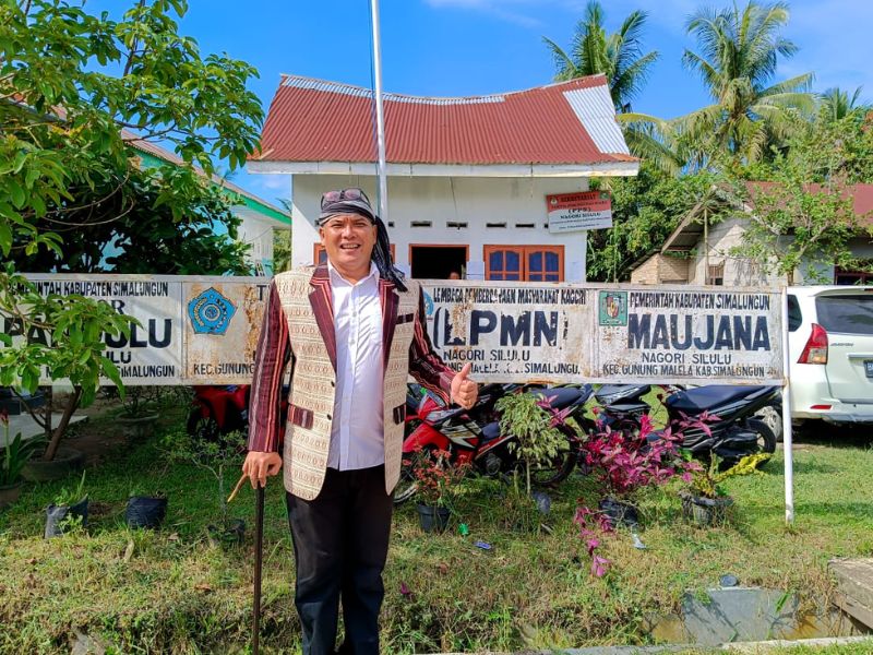 Togu Simorangkir Si Bos Lebay Resmi Mendaftar Pemilihan Kepala Desa di Simalungun