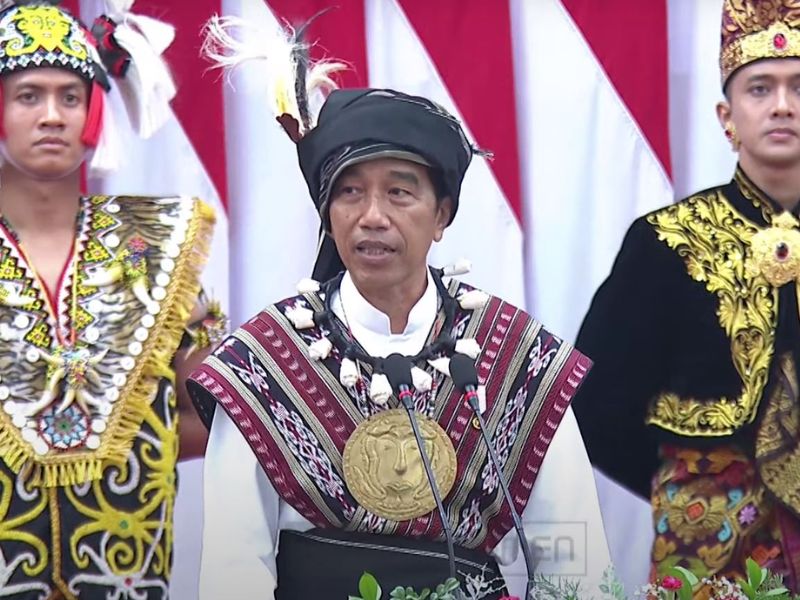 Jokowi Gunakan Pakaian Adat Tanimbar Maluku di Sidang Tahunan MPR RI 2023