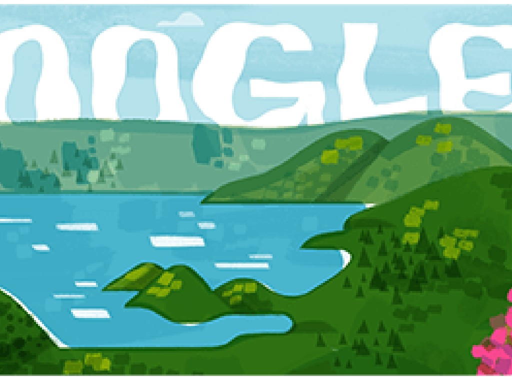 Google Doodle Menampilkan Danau Toba
