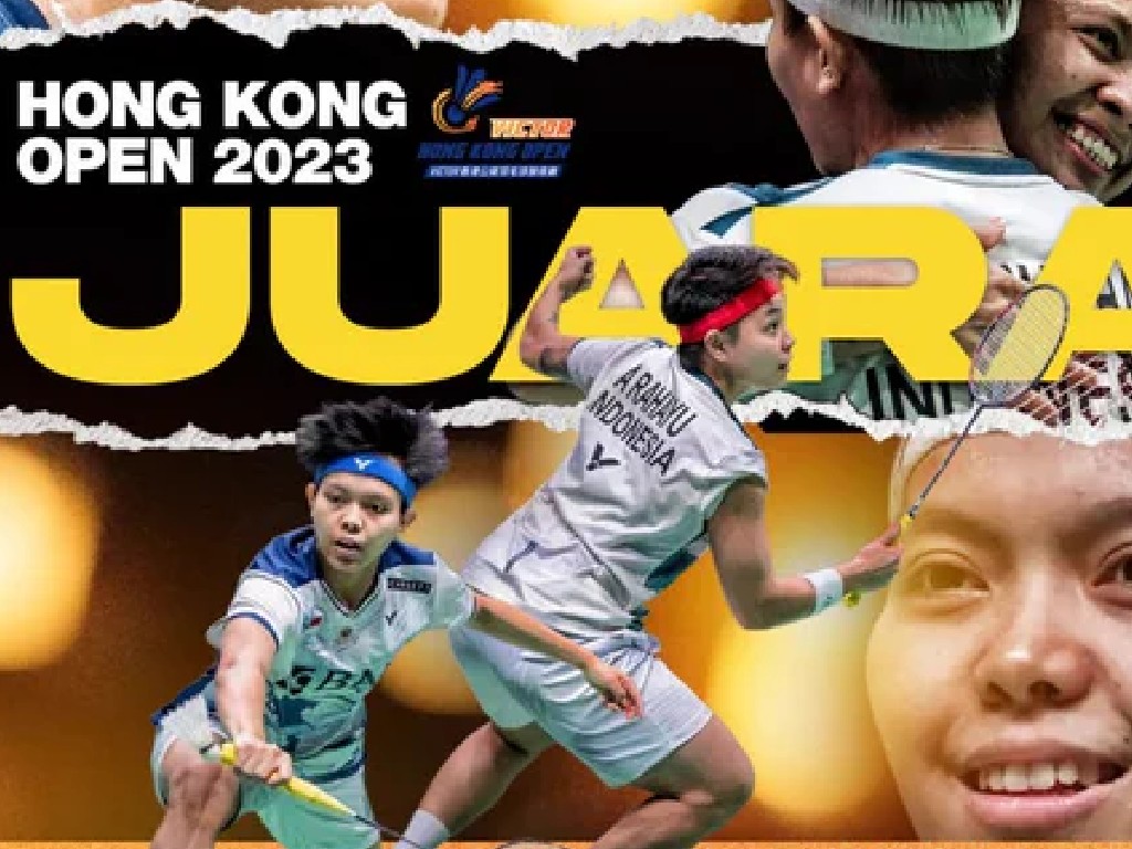 Apriyani/Fadia Juara Ganda Putri Hong Kong Open 2023