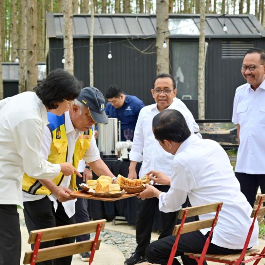 Nasi Uduk dan Roti Bakar Menu Sarapan Pagi Jokowi di IKN