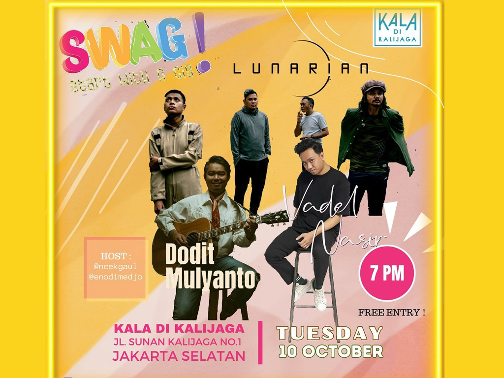 Dodit Mulyanto Tampil di Swag Event Bareng LunariaN dan Vadel Nasir