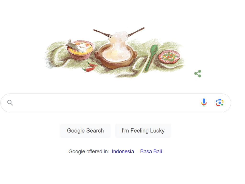 Jadi Warisan Dunia Takbenda Indonesia, Papeda Dirayakan di Google Doodle