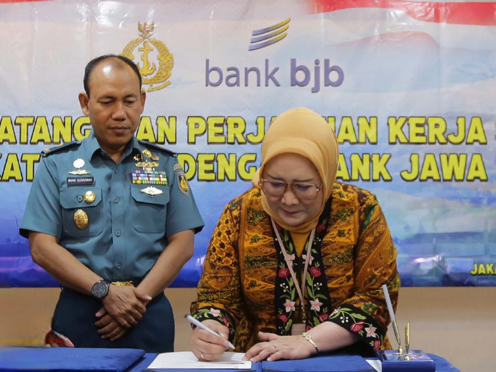 Perkuat Sinergitas, Bank Bjb Tandatangani PKS Dengan TNI AL