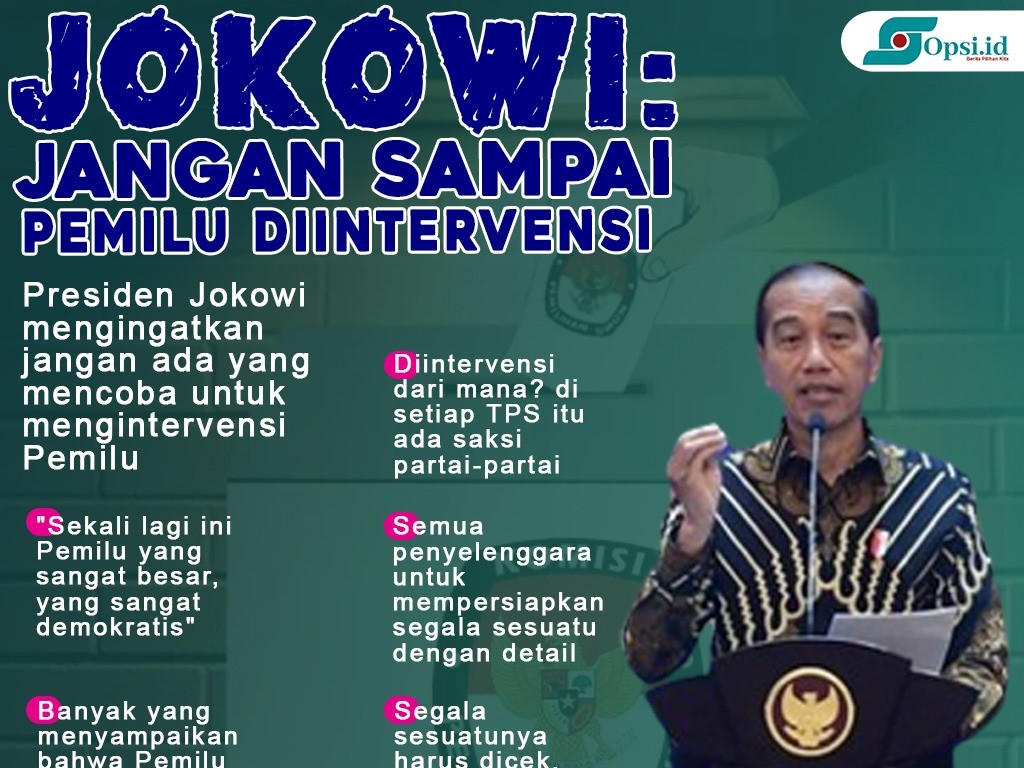 Infografis: Jokowi Bilang Jangan Sampai Pemilu Diintervensi