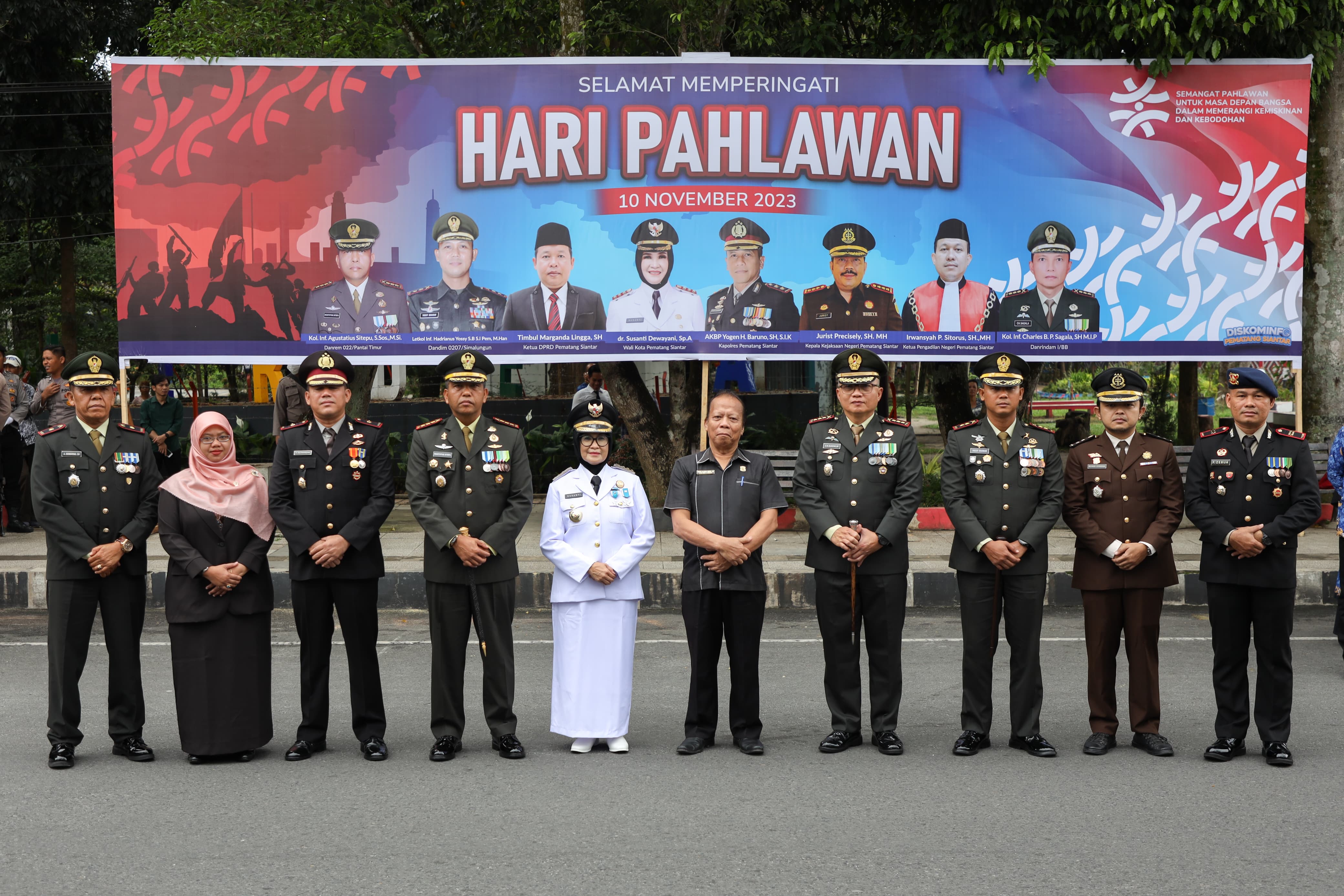 Wali Kota Siantar Jadi Inspektur Upacara Hari Pahlawan ke-78 Tahun 2023