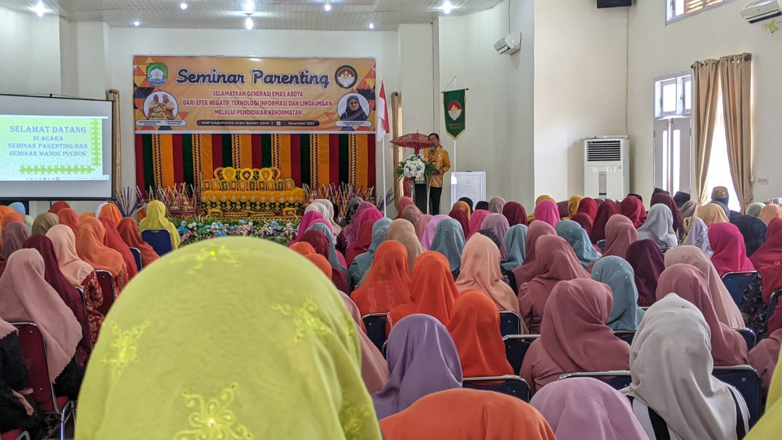 DWP Abdya Laksanakan Seminar Parenting dan Manoe Pucok