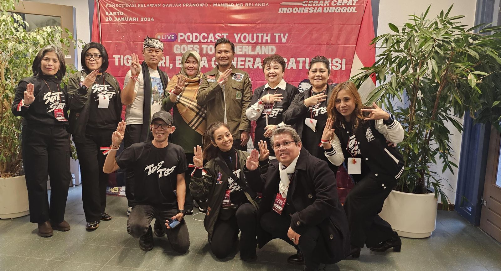 Relawan Diaspora Indonesia di Belanda Bersatu untuk Kebaikan Bangsa Siap Menangkan Ganjar-Mahfud