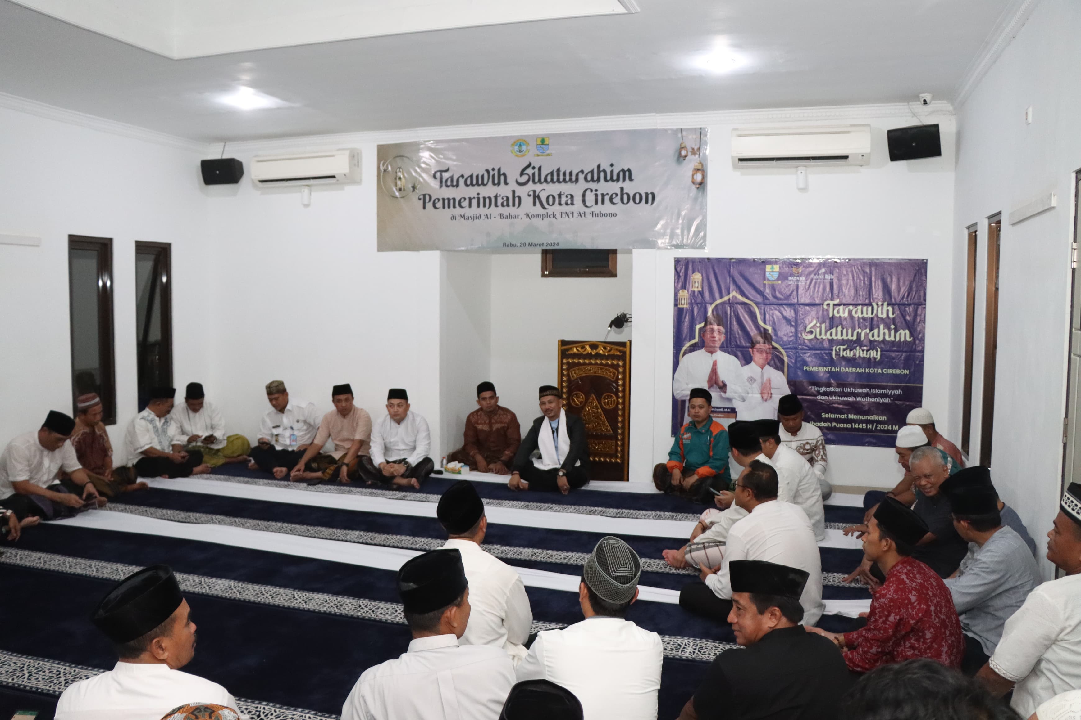 Kapolres Cirebon Kota Hadiri Tarhim Forkopimda Kota Cirebon di Masjid Jami Al-Bahar