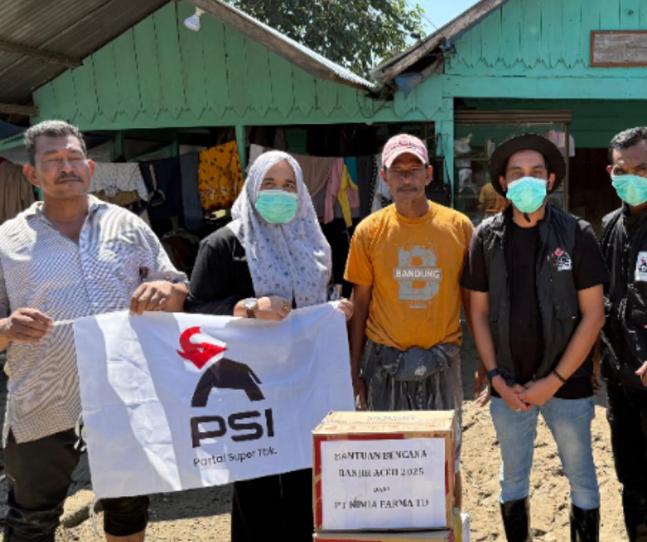 PSI Aceh Tembus Desa Terisolir demi Salurkan Bantuan kepada Korban Bencana Banjir