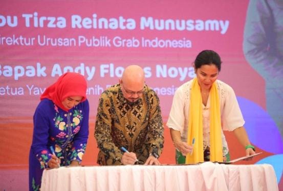 &lrm;Pemprov DKI, Grab, dan YBB Sepakat Sediakan Layanan Transportasi untuk Perempuan dan Anak Korban Kekerasan