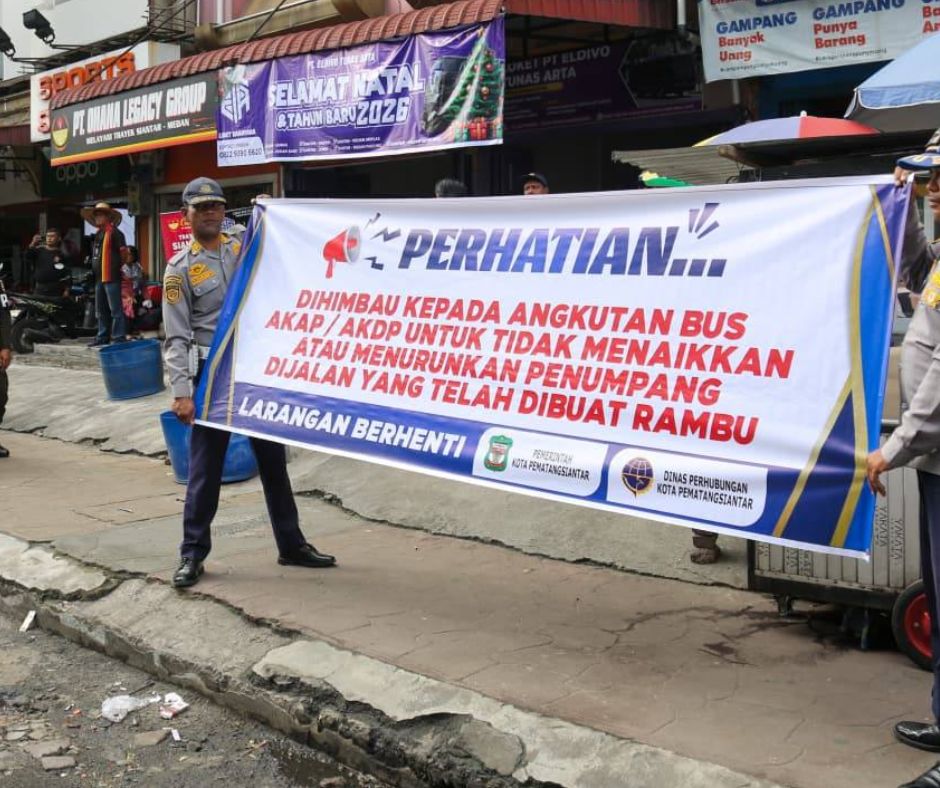 Mulai Senin, Gak Boleh Lagi Bus Naikkan dan Turunkan Penumpang di Inti Kota Siantar