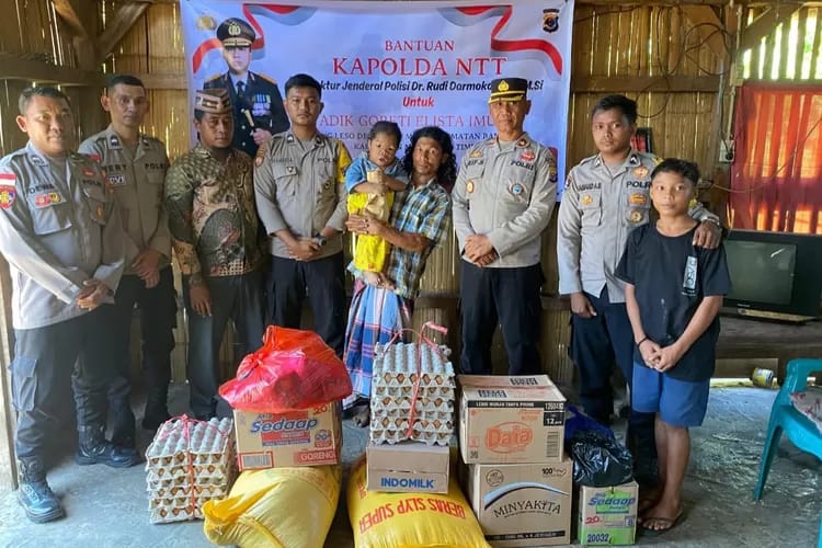 Polres Matim Salurkan Bantuan Kapolda NTT untuk Penyandang Disabilitas