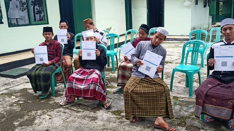 Kodim 0615/Kuningan Gelar Serbuan Vaksinasi Covid-19 untuk Santri Ponpes Al Kautsar