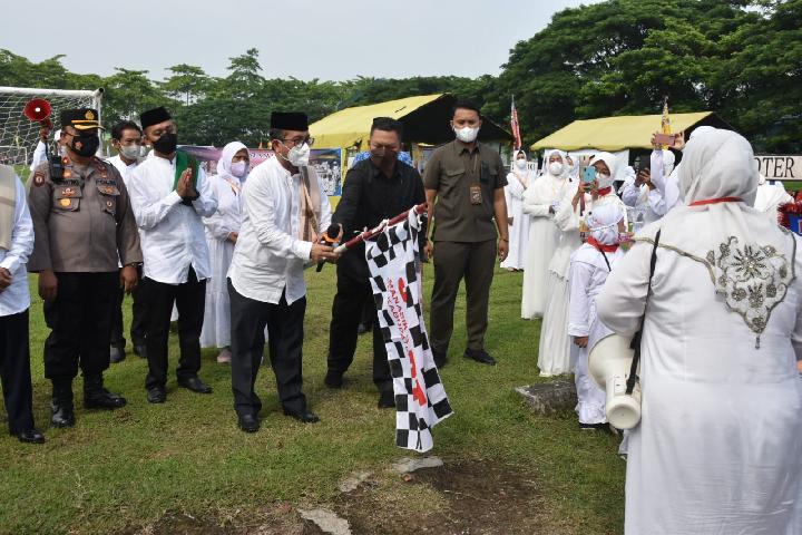 Sempat Terhenti 2 Tahun, Praktik Manasik Haji di Kabupaten Cirebon Kembali Digelar