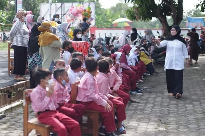 Capaian Vaksinasi Anak Usia 6-11 Tahun di Indramayu Sudah Tembus 87,04 persen