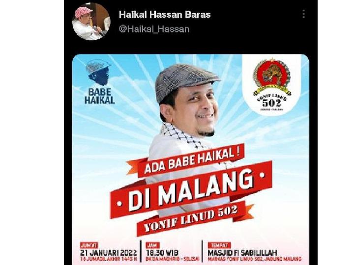 Klarifikasi TNI AD Soal Babe Haikal Isi Kegiatan di Lingkungan Militer