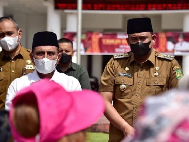 Tumben, Gubernur Edy dan Wali Kota Bobby Kompak Temui Aksi Demo