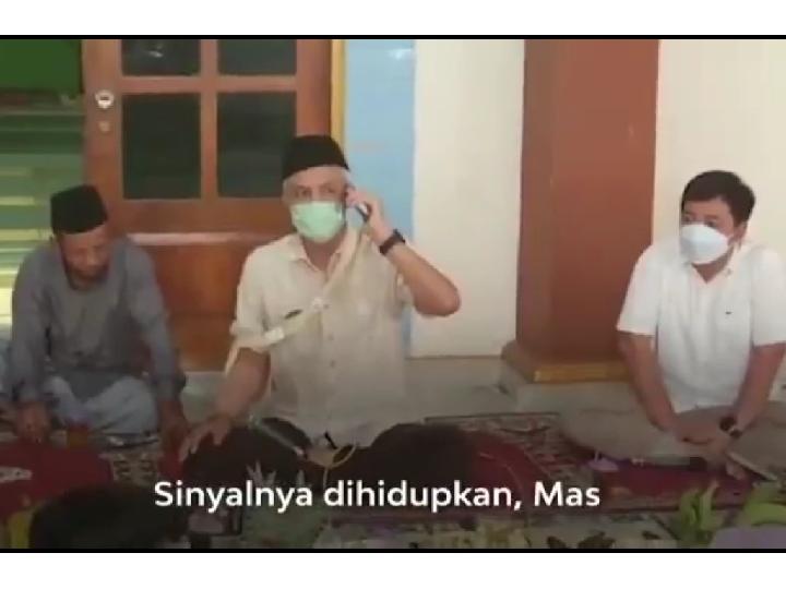 Blusukan ke Desa Wadas, Ganjar Pranowo Rasakan Gangguan Sinyal