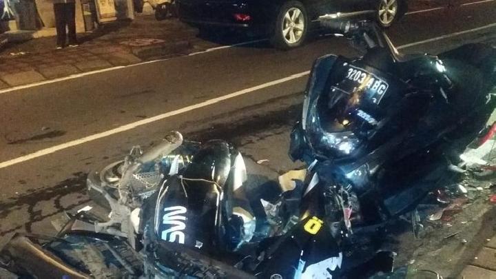 WNA  Afrika Tabrak Empat Motor yang Dikendarai Pelajar di Bali, Satu Patah Tulang